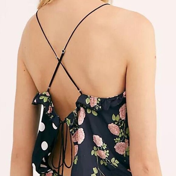 For Love and Lemons Mochi Polka Dot & Floral Bodysuit - Picture 2 of 3